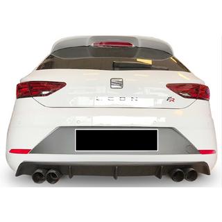 Zadní difuzor DPT V-3 (2017-2020, černý lesk) Seat Leon 2013–2020