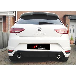 Zadní difuzor DPT V-1 (lesklá černá) Seat Leon 2013–2020