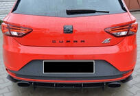 Seat Leon 2013–2020 Zadní difuzor DPT V-6 (2013-2016, černý lesk) fotografie 3