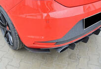 Seat Leon 2013–2020 Zadní difuzor DPT V-6 (2013-2016, černý lesk) fotografie 4