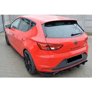 Zadní difuzor DPT V-6 (2013-2016, černý lesk) Seat Leon 2013–2020 fotografie 2