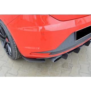 Zadní difuzor DPT V-6 (2013-2016, černý lesk) Seat Leon 2013–2020 fotografie 4