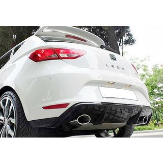 Zadní difuzor DPT V-7 (2013-2016, černý lesk) Seat Leon 2013–2020 fotografie 1