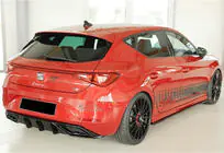 Seat Leon 2020– Zadní difuzor DPT V-2 (lesklá černá) fotografie 3