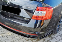 Skoda Octavia III A7 2013–2019 Zadní difuzor DPT V-1 (LB/SW, lesklá černá) fotografie 2