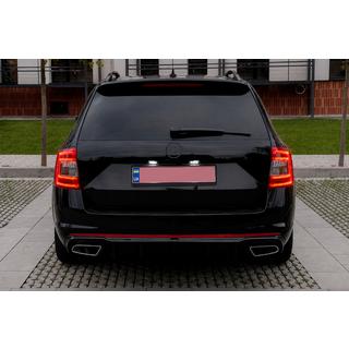 Zadní difuzor DPT V-2 (LB/SW, lesklá černá) Skoda Octavia III A7 2013–2019 fotografie 3