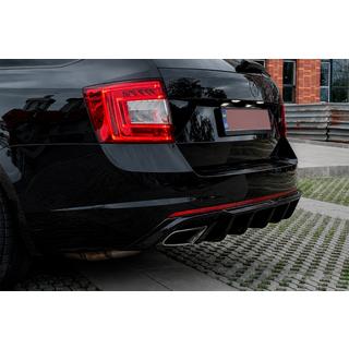 Zadní difuzor DPT V-2 (LB/SW, lesklá černá) Skoda Octavia III A7 2013–2019 fotografie 1