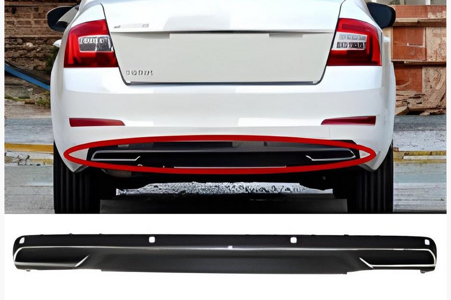 Skoda Octavia III A7 2013–2019 Zadní difuzor DPT V-3 (LB, matná černá) Image