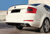 Skoda Octavia III A7 2013–2019 Zadní difuzor DPT V-4 (LB, lesklá černá) fotografie 2