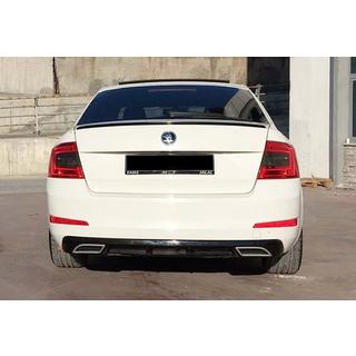 Zadní difuzor DPT V-4 (LB, lesklá černá) Skoda Octavia III A7 2013–2019 fotografie 1