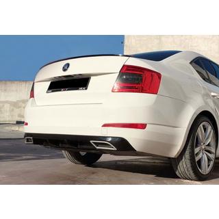 Zadní difuzor DPT V-4 (LB, lesklá černá) Skoda Octavia III A7 2013–2019 fotografie 2