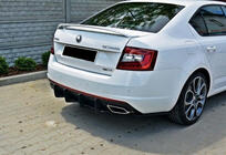 Skoda Octavia III A7 2013–2019 Zadní difuzor DPT V-5 (LB, matná černá) fotografie 2