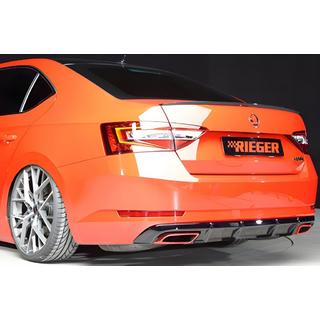 Zadní difuzor DPT V-1 (lesklá černá) Skoda Superb 2015–2024 fotografie 1