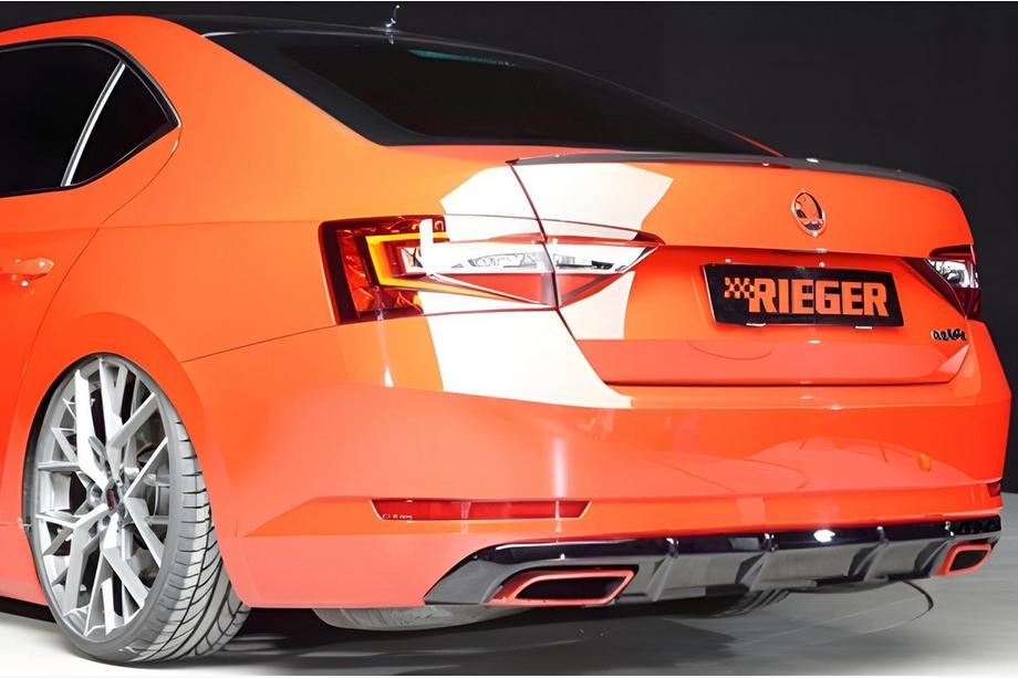 Skoda Superb 2015–2024 Zadní difuzor DPT V-1 (lesklá černá) Image