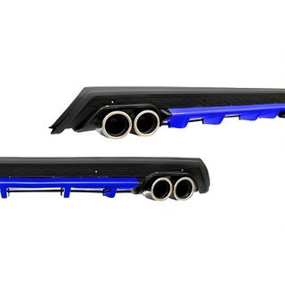 Univerzální zadní difuzor DPT V-11 (ABS) (modrá + černý lesk)