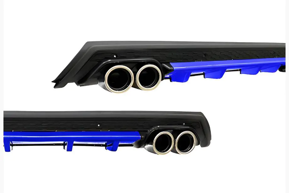 Univerzální zadní difuzor DPT V-11 (ABS) (modrá + černý lesk) Image