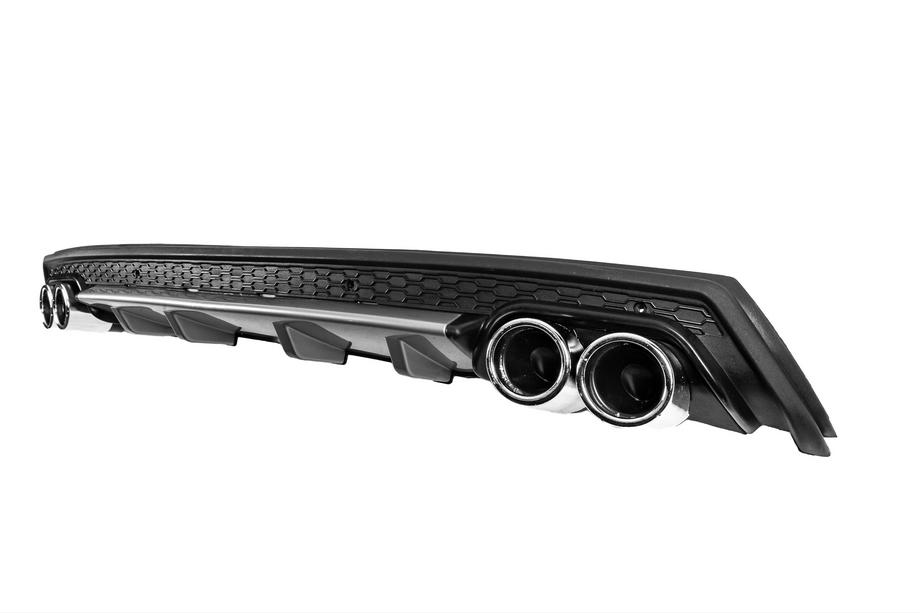 Univerzální zadní difuzor DPT V-12 (ABS) (šedá + lesklá černá) Fotografie 1