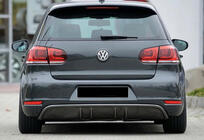 Volkswagen Golf 6 2008–2014 Zadní difuzor DPT V-3 (pro GTI, lesklá černá) fotografie 1