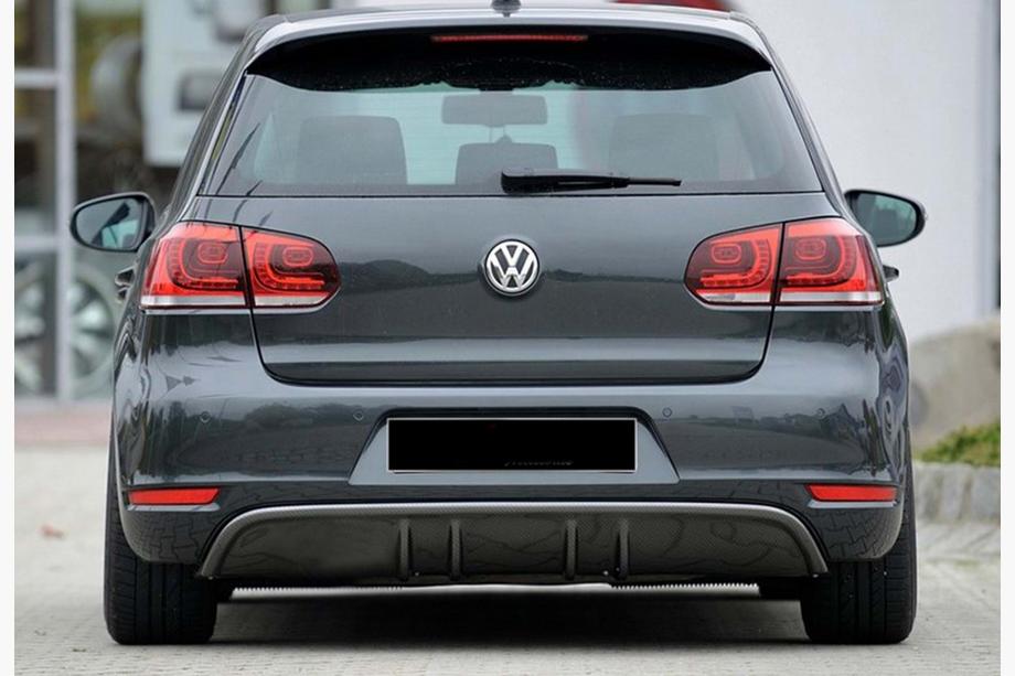 Volkswagen Golf 6 2008–2014 Zadní difuzor DPT V-3 (pro GTI, lesklá černá) Image