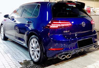Volkswagen Golf 7/E-Golf 2012–2020 Zadní difuzor DPT V-1 (2017-2019, černý lesk) fotografie 1