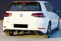 Volkswagen Golf 7/E-Golf 2012–2020 Zadní difuzor DPT V-2 (pro GTI, 2017–2019, matně černý) fotografie 2