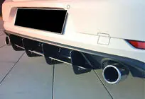 Volkswagen Golf 7/E-Golf 2012–2020 Zadní difuzor DPT V-2 (pro GTI, 2017–2019, matně černý) fotografie 1