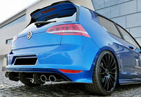 Volkswagen Golf 7/E-Golf 2012–2020 Zadní difuzor DPT V-4 (pro R / R-Line, 2012-2019, matně černý) fotografie 2