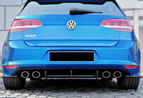 Volkswagen Golf 7/E-Golf 2012–2020 Zadní difuzor DPT V-4 (pro R / R-Line, 2012-2019, matně černý) fotografie 4