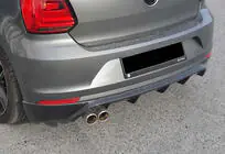 Volkswagen Polo 2010–2017 Zadní difuzor DPT (2014-2017, černý lesk) fotografie 6