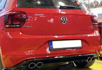 Volkswagen Polo 2017– Zadní difuzor DPT V-1 (černý lesk) fotografie 1