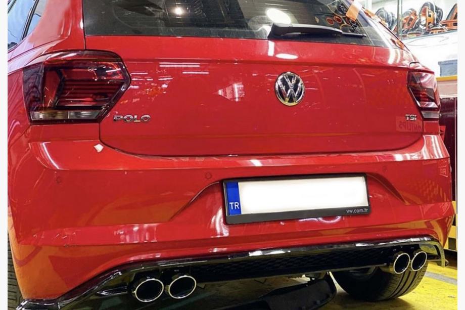 Volkswagen Polo 2017– Zadní difuzor DPT V-1 (černý lesk) Image