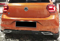 Volkswagen Polo 2017– Zadní difuzor DPT V-3 (černý lesk) fotografie 1