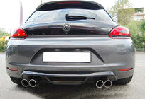 Volkswagen Scirocco 2008–2017 Zadní difuzor DPT V-1 (2008-2013, černý lesk) fotografie 1