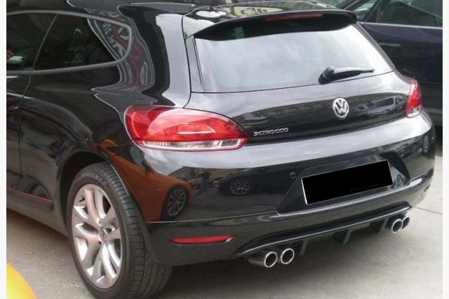 Volkswagen Scirocco 2008–2017 Zadní difuzor DPT V-2 (2008-2013, černý lesk) Image