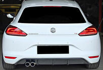 Volkswagen Scirocco 2008–2017 Zadní difuzor DPT V-5 (2014-2017, černý lesk) fotografie 2