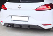 Volkswagen Scirocco 2008–2017 Zadní difuzor DPT V-5 (2014-2017, černý lesk) fotografie 1