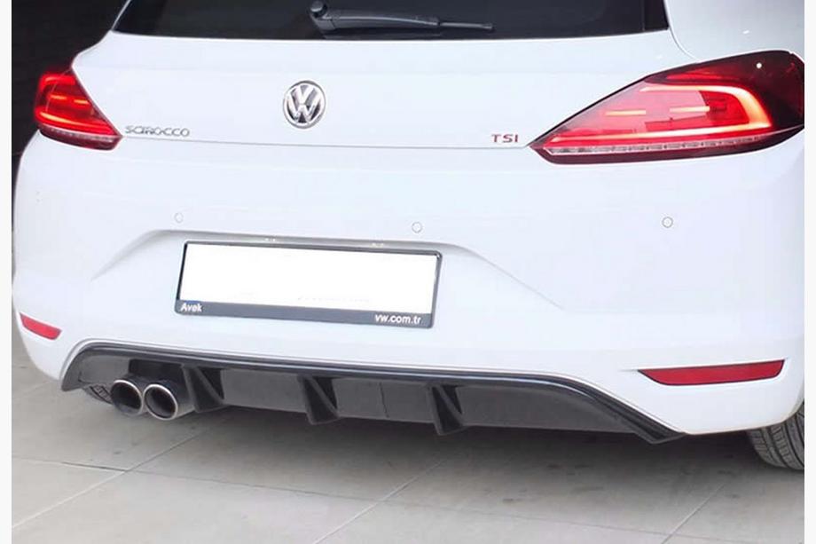 Volkswagen Scirocco 2008–2017 Zadní difuzor DPT V-5 (2014-2017, černý lesk) Image