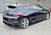 Volkswagen Scirocco 2008–2017 Zadní difuzor DPT V-4 (2008-2017, černý lesk) fotografie 4