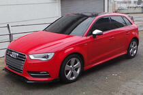 Audi A3 2012–2020 Boční prahové nástavce DPT (HB, černý lesk) fotografie 3