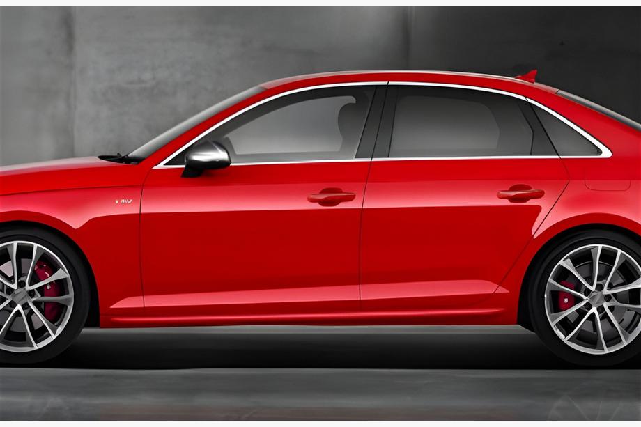Audi A4 B8 2007–2015 Boční prahy DPT V-2 (černý lesk) Image