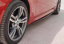 BMW řada 3 F30/F31 2012–2019 Prahové nástavce DPT V-3 (pro M-Sport prahy, černý lesk) fotografie 3