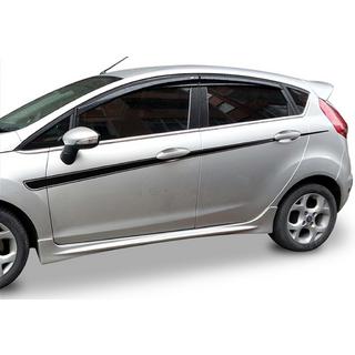 Boční prahy DPT V-2 (HB, černý lesk) Ford Fiesta 2008–2017 fotografie 1