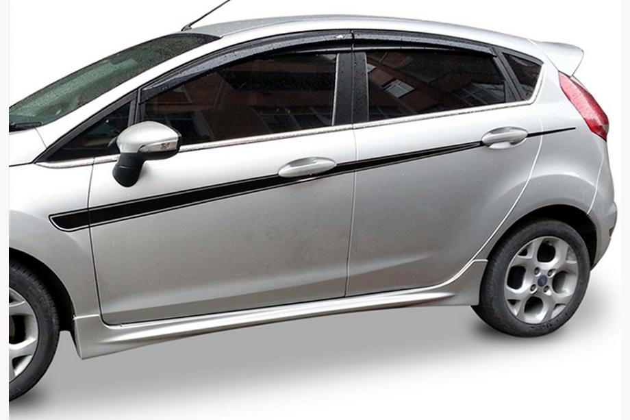 Ford Fiesta 2008–2017 Boční prahy DPT V-2 (HB, černý lesk) Image