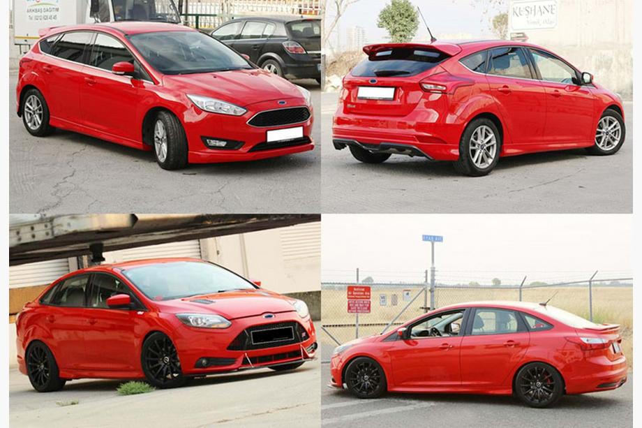 Ford Focus III 2011–2017 Boční prahy DPT (SD, 2015-2017, černý lesk) Image
