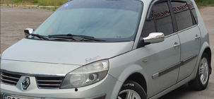 Renault Scenic/Grand 2003–2009 Nerezové lišty oken (sada 4 ks) fotografie 5