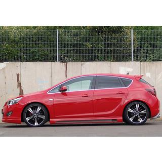 Boční prahy DPT V-2 (černý lesk) Opel Astra J 2009–2015 fotografie 3