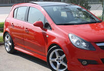 Opel Corsa D 2007–2014 Boční prahy DPT V-1 (černý lesk) fotografie 1