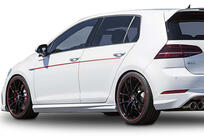 Volkswagen Golf 7/E-Golf 2012–2020 Boční prahy DPT V-5 (černý lesk) fotografie 4