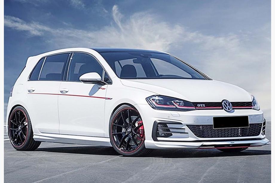 Volkswagen Golf 7/E-Golf 2012–2020 Boční prahy DPT V-5 (černý lesk) Image