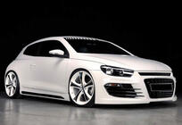 Volkswagen Scirocco 2008–2017 Boční prahy DPT V-2 (černý lesk) fotografie 1